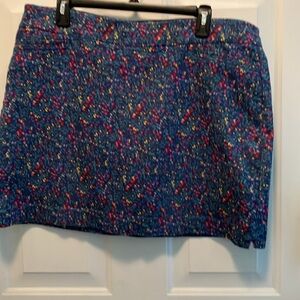 Croft & Barrow Blue Pencil Mini Skort